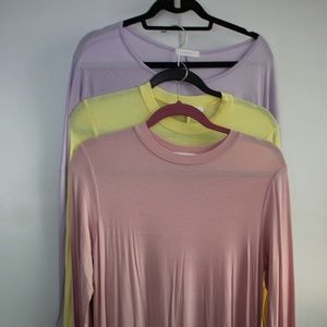 Set of Three Knit Tunic/Dresses Size L